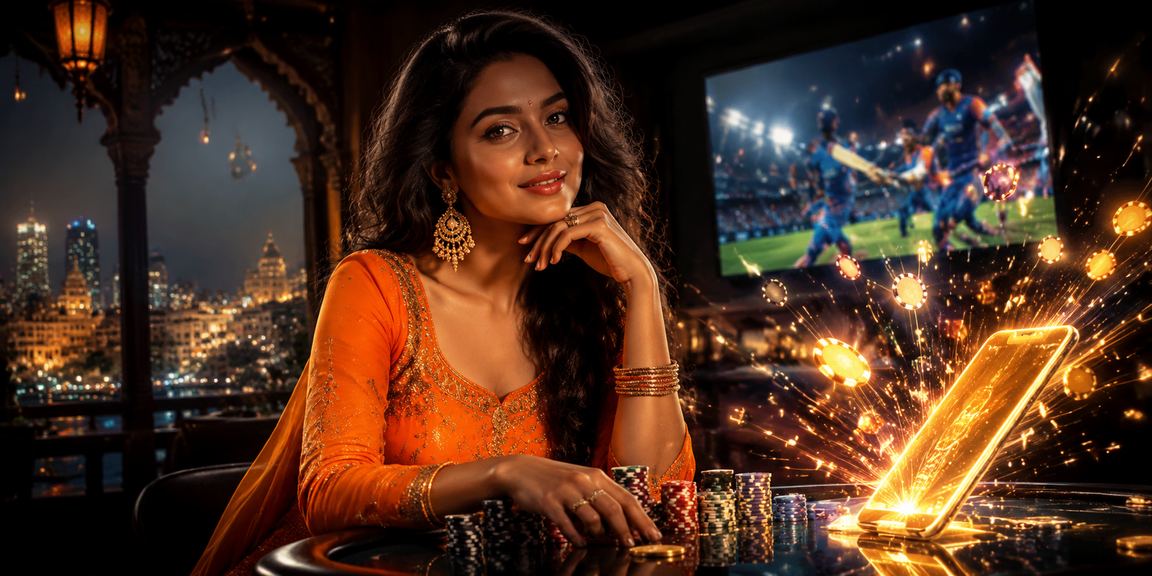 Live cricket betting scene in India with mobile interface